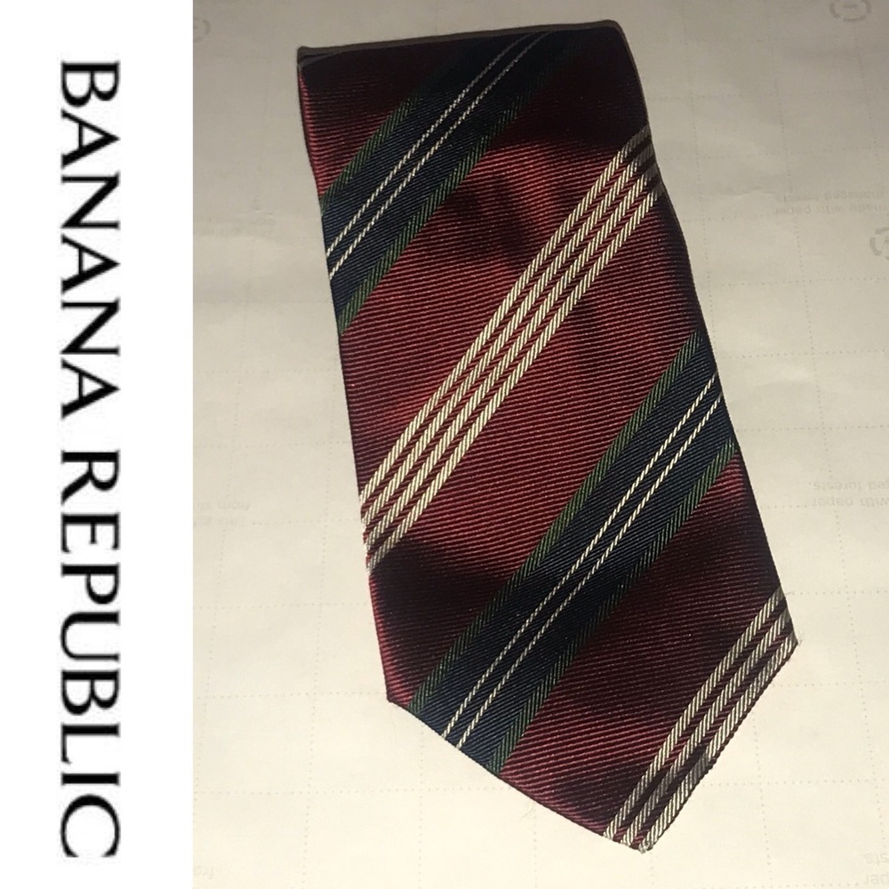 Banana Republic Italy Necktie Mens Silk Tie